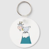 Longhorn-Bergziege Schlüsselanhänger (Vorderseite)