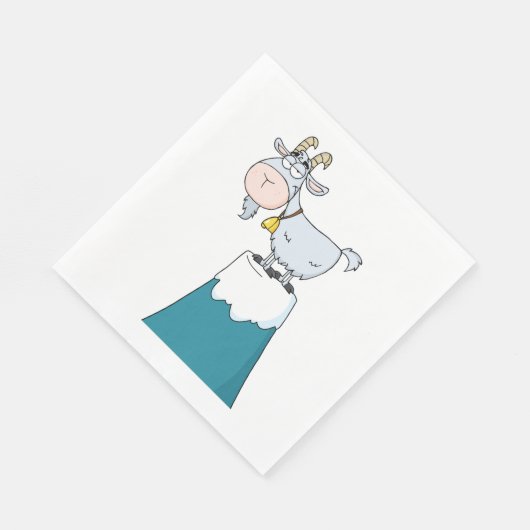 Longhorn-Bergziege Serviette (Ecke)