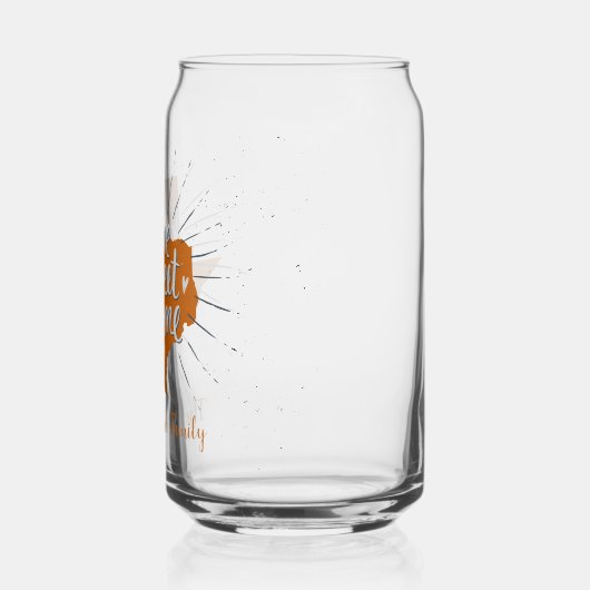 Longhorn Burnt Orange Zuhause Sweet Zuhause - Texa Dosenglas (Rückseite)