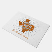 Longhorn Burnt Orange Zuhause Sweet Zuhause - Texa Fußmatte (Schrägansicht)