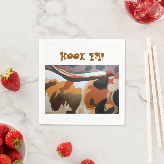 LONGHORN COW PARTY NAPKINS SERVIETTE (Beispiel)