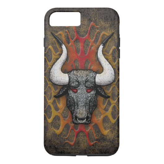 Longhorn Diablo iPhone 7 Plus, Tough Case (Rückseite)