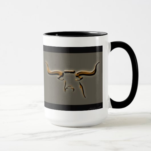Longhorn-einfache Tasse (Rechts)
