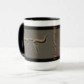 Longhorn-einfache Tasse (Vorderseite Links)