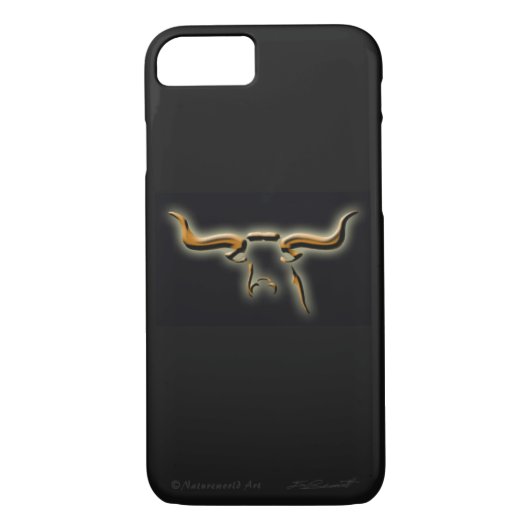 Longhorn Einfaches iPhone 7 selten Fall Case-Mate iPhone Hülle (Rückseite)