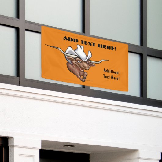 Longhorn-Fahne Banner (Äußeres Gebäude)