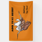 Longhorn-Fahne Banner (Vertikal)
