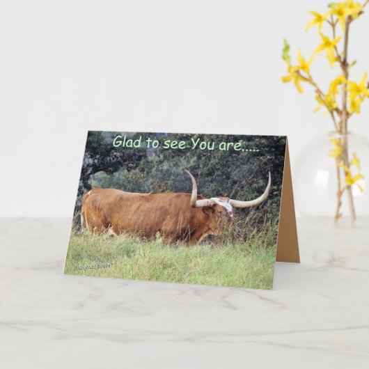 Longhorn-GW-customize Karte (Gelbe Blume)