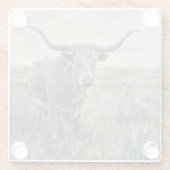 "Longhorn" Handbemalt Glasuntersetzer (Rückseite)