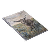 "Longhorn" handbemalt Notizblock (Rechte Seite)