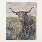 "Longhorn" handbemalt Planer (Rückseite)