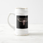 Longhorn Head Stein Bierglas (Links)