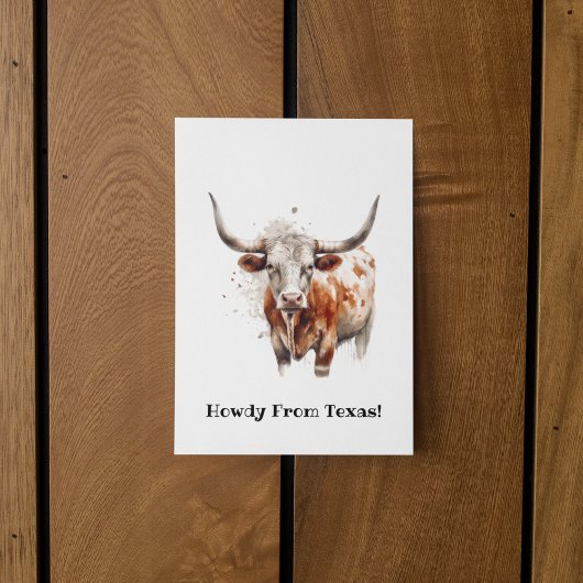 Longhorn Legacy, Brauch Postkarte