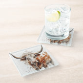 Longhorn Legacy Glasuntersetzer (Schrägansicht)