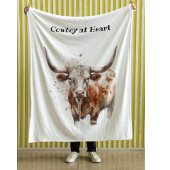 Longhorn Legacy, individuell   Fleecedecke
