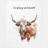 Longhorn Legacy, individuell   Fleecedecke (Vorderseite)
