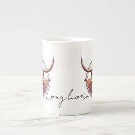 Longhorn Liebe Knochen China Spezielle Tasse