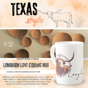 Longhorn Liebe Knochen China Spezielle Tasse