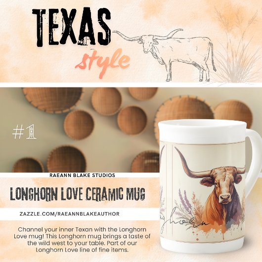 Longhorn Liebe Spezielle Tasse