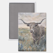 ""Longhorn" Magnet (Vorderseite/Rückseite)