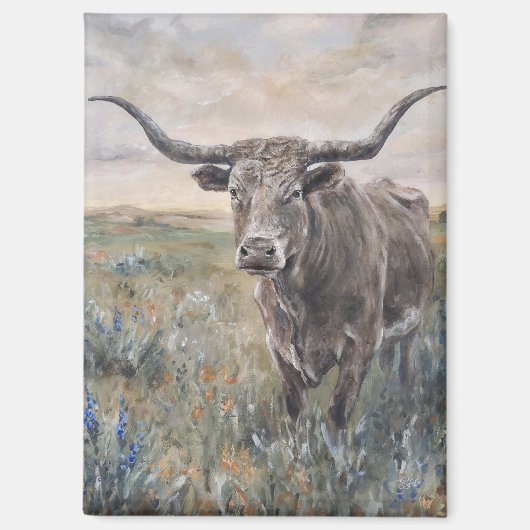 ""Longhorn" Magnet (Vorderseite)