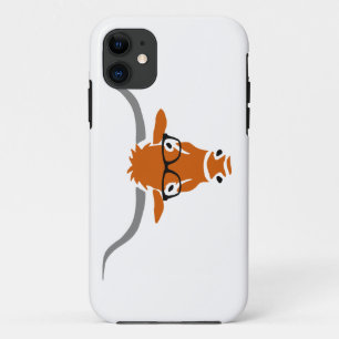 Longhorn mit Hipster-Gläsern Case-Mate iPhone Hülle