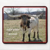 Longhorn Mousepad-fertigen besonders an Mousepad (Vorne)