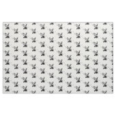 Longhorn-Ochse-Kopf mit Cowboy-Schwarzem Stoff (Yard (91,4 cm))