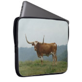 Longhorn-Ochse-Laptop-Hülse fertigen besonders an Laptopschutzhülle (Vorne Rechts)