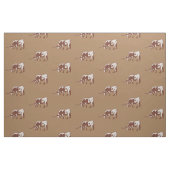 Longhorn-Ochse-Western-Druck-Gewebe Stoff (Fat Quarter (45,7 x 55,9 cm))