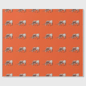 Longhorn-Ochse-Western-Geschenk-Verpackung Geschenkpapier (Flach)