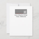 "Longhorn-Rolle-" Einladung (Rückseite)