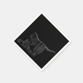 'Longhorn Scroll' Napkins Serviette (Ecke)
