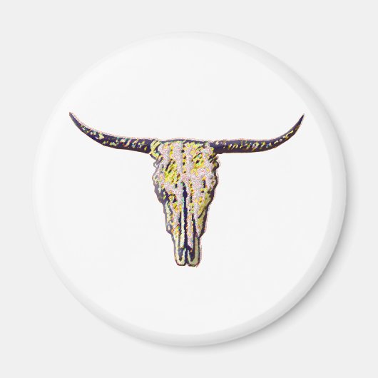 Longhorn Skull Art Magnet (Vorne)
