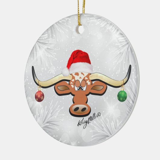 Longhorn Steer Christmas Ornament (Links)