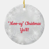 Longhorn Steer Christmas Ornament (Hinten)