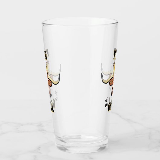 Longhorn Steer Glass Glas (Rechts)
