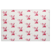 Longhorn Steer Head mit Cowboy Texas Red Stoff (Fat Quarter (45,7 x 55,9 cm))