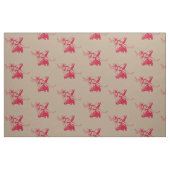 Longhorn Steer Head mit Cowboy Texas Red Stoff (Fat Quarter (45,7 x 55,9 cm))