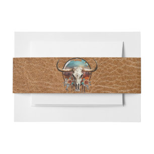 Longhorn Steer Medallion Belly Band