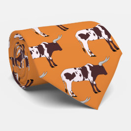 Longhorn Steer Team Mascot Football Necktie Krawatte