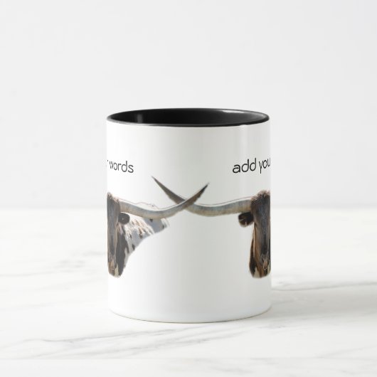 Longhorn Tasse-fertigen besonders an Tasse (Zentrum)