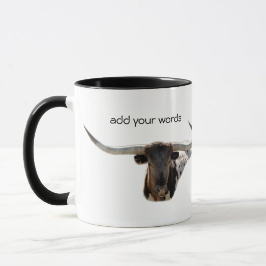 Longhorn Tasse-fertigen besonders an Tasse (Links)