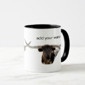 Longhorn Tasse-fertigen besonders an Tasse (VorderseiteRechts)