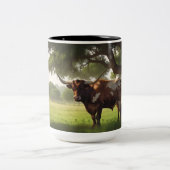 Longhorn-Tasse Zweifarbige Tasse (Mittel)