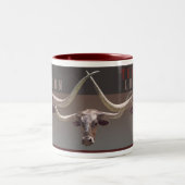 Longhorn-Tassen Zweifarbige Tasse (Mittel)