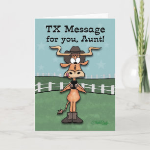 Longhorn TX Message Karte