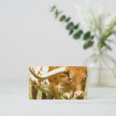 Longhorn Visitenkarte (Stehend Vorderseite)