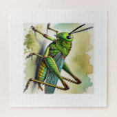 Longhorned Grasshopper Katydid 270824IREF244 - Wat Puzzle (Horizontal)