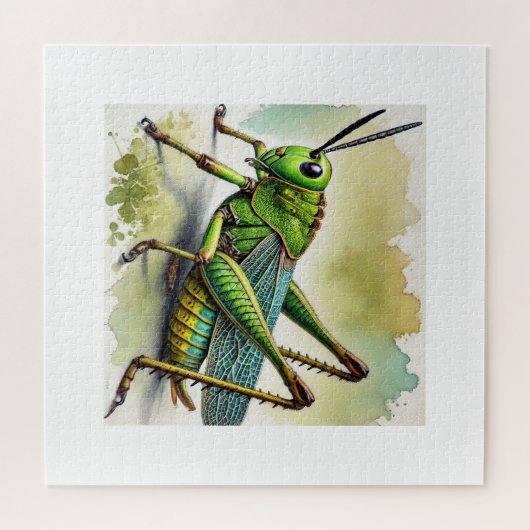 Longhorned Grasshopper Katydid 270824IREF244 - Wat Puzzle (Horizontal)